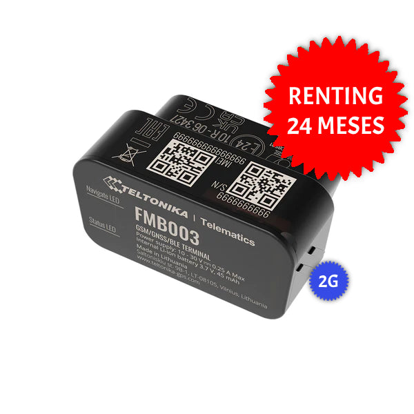 RENTING RASTREADOR GPS TELTONIKA FMB003 2G