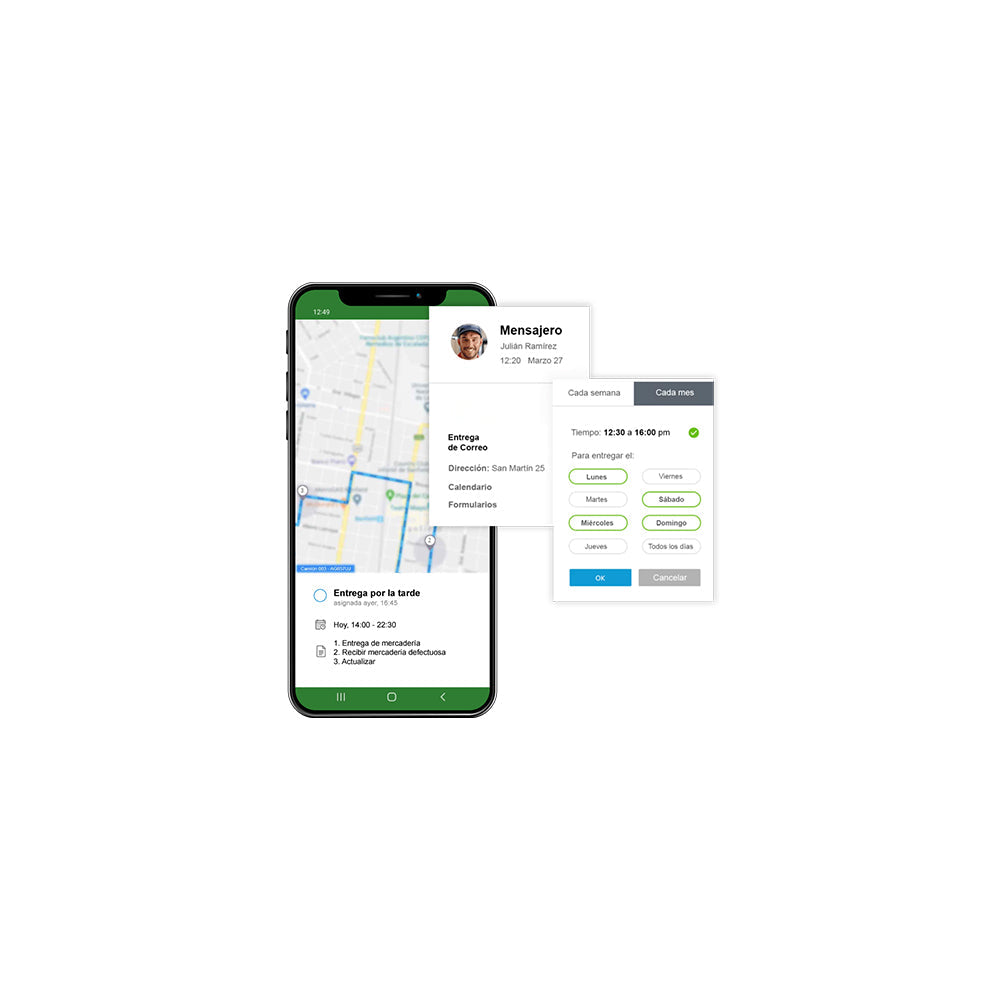 APP Y PLATAFORMA PARA RUTEOS Y ENTREGAS (X 5 UNIDADES)