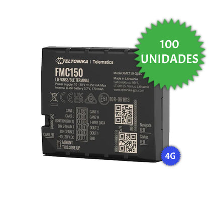 100 UNIDADES RASTREADOR GPS TELTONIKA FMC150 4G